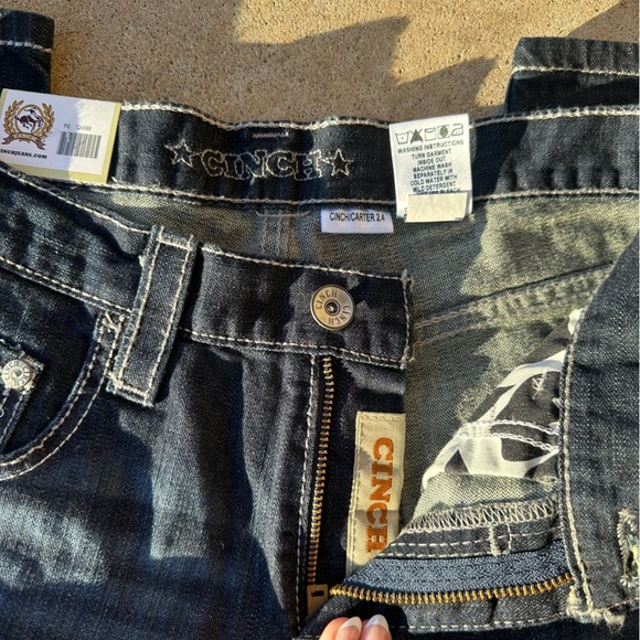 NWT Men’s Cinch Carter 2.4 Stretch Mid Rise Relaxed Fit Boot Cut Jeans (30x34) - Picture 7 of 12